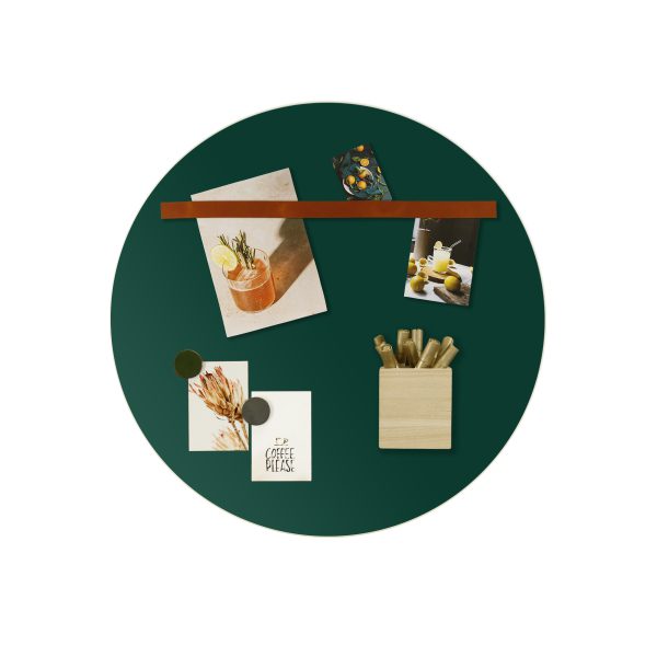 magneetborden rond beschrijfbaar mosgroen