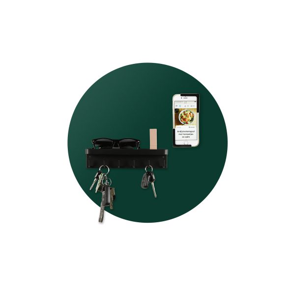 magneetbord rond beschrijfbaar mosgroen