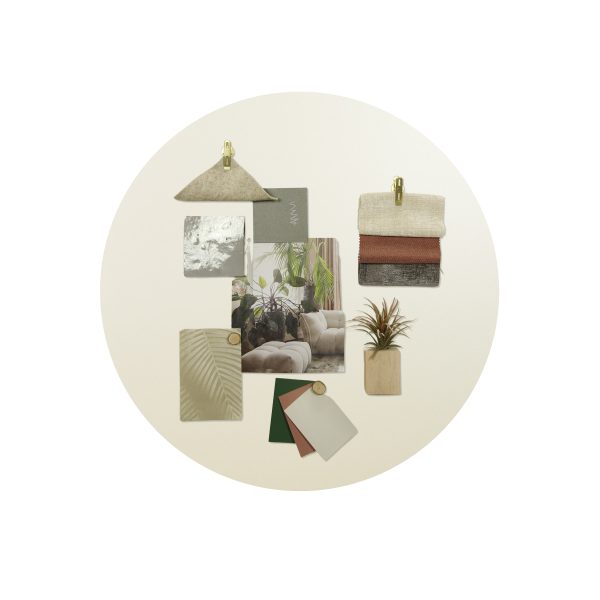 magneetborden rond beschrijfbaar offwhite