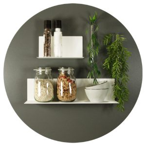 Magnetisch krijtbord rond olijfgroen
