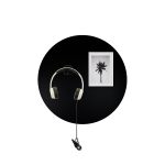 magneetbord rond beschrijfbaar zwart