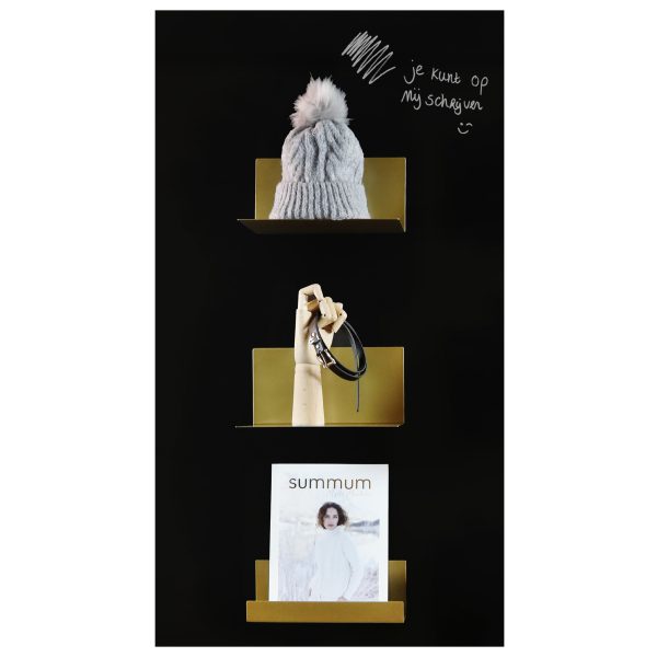 Magnetisch krijtbord zwart 2 Magnetisch krijtbord zwart