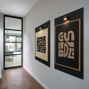 Magnetisch krijtbord zwart