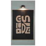 Magnetisch krijtbord – groengrijs