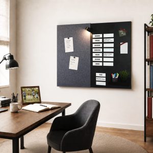 MMagneetbord design & viltwand combinatie