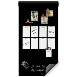 Magnetisch whiteboardbehang – basic 50×100 zwart