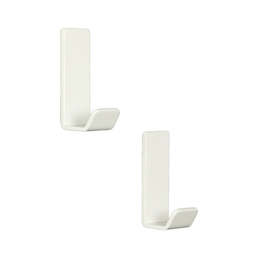Magnetische haak recht wit (2)