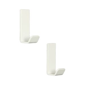 Magnetische haak recht wit (2)
