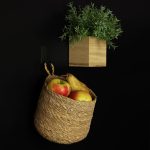 Magnetische hanging basket naturel