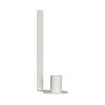 Magnetische kaars en vaashouder wit