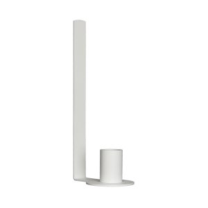 Magnetische kaars en vaashouder wit