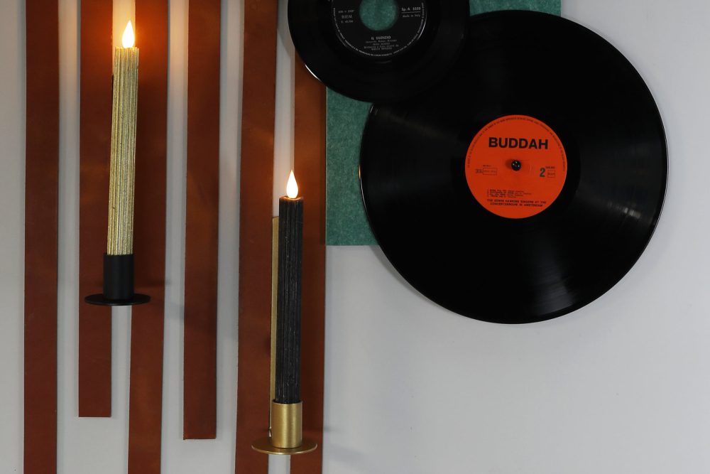 Magnetische kaars vaas houder