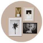 magneetbord rond beschrijfbaar heartwood