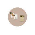 magneetbord rond beschrijfbaar heartwood