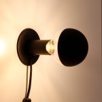 Magnetische lamphouder zwart 8