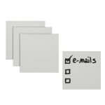 Magnetische post-its 9x9 cm lichtgrijs