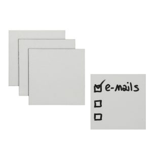 Magnetische post-its 9x9 cm lichtgrijs