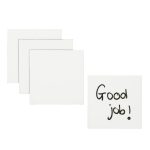 Magnetische post-its 9x9 cm wit