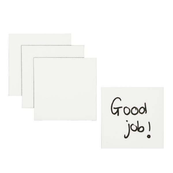 Magnetische post-its 9x9 cm wit