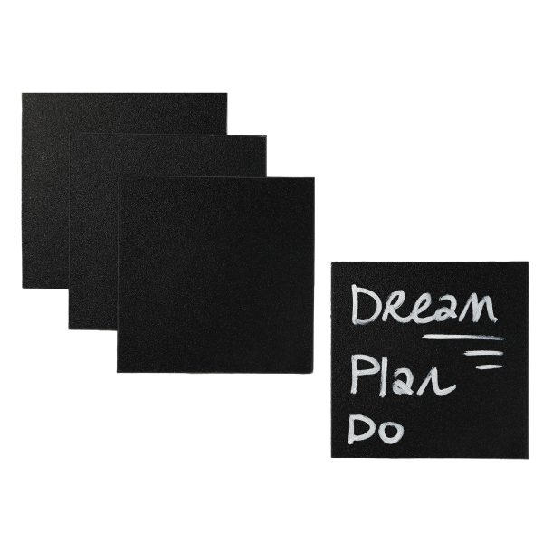 Magnetische post-its 9×9 cm zwart