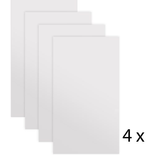 Magnetische whiteboardwand wit XL - 4 bordpanelen pakket