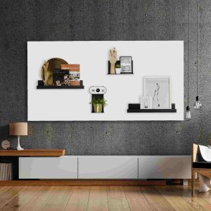 Magnetische whiteboardwand wit XL - 4 bordpanelen woonkamer