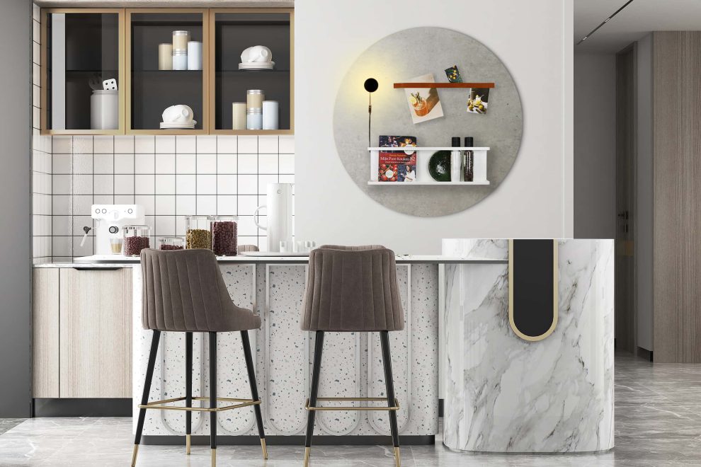 Beklede Glazen Wanden Met Een Hoogwaardige Afwerking Behangselbekleding Van Betonglas En Vierkante Blokken Generatieve Steun 274827522