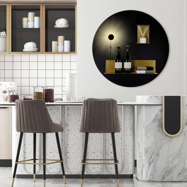 mockup magneetbord beschrijfbaar rond zwart