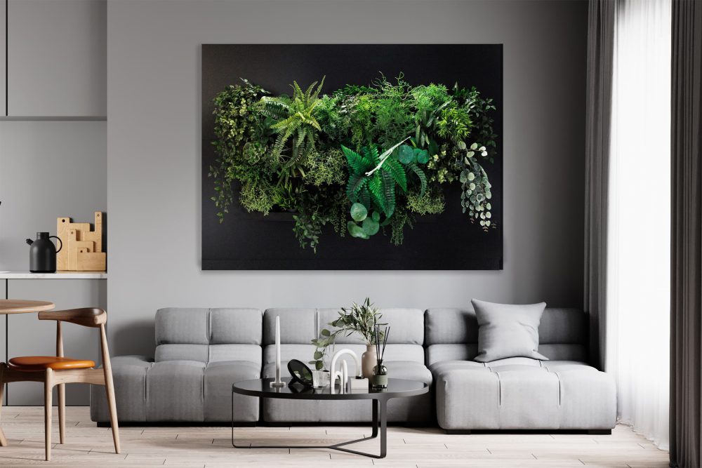 Mock-up-Metamorfose-B-woonkamer-green-wall-zwart-1