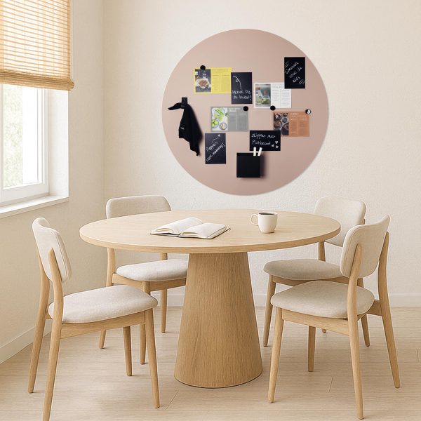 design pastelroze rond