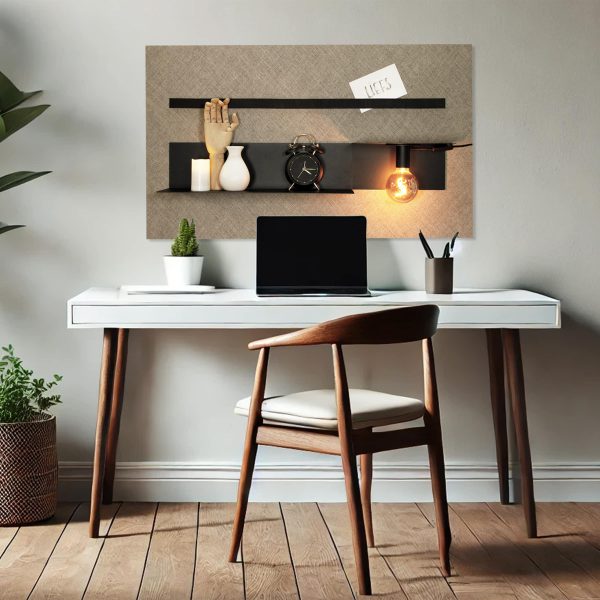 design magneetbord fabric mocca