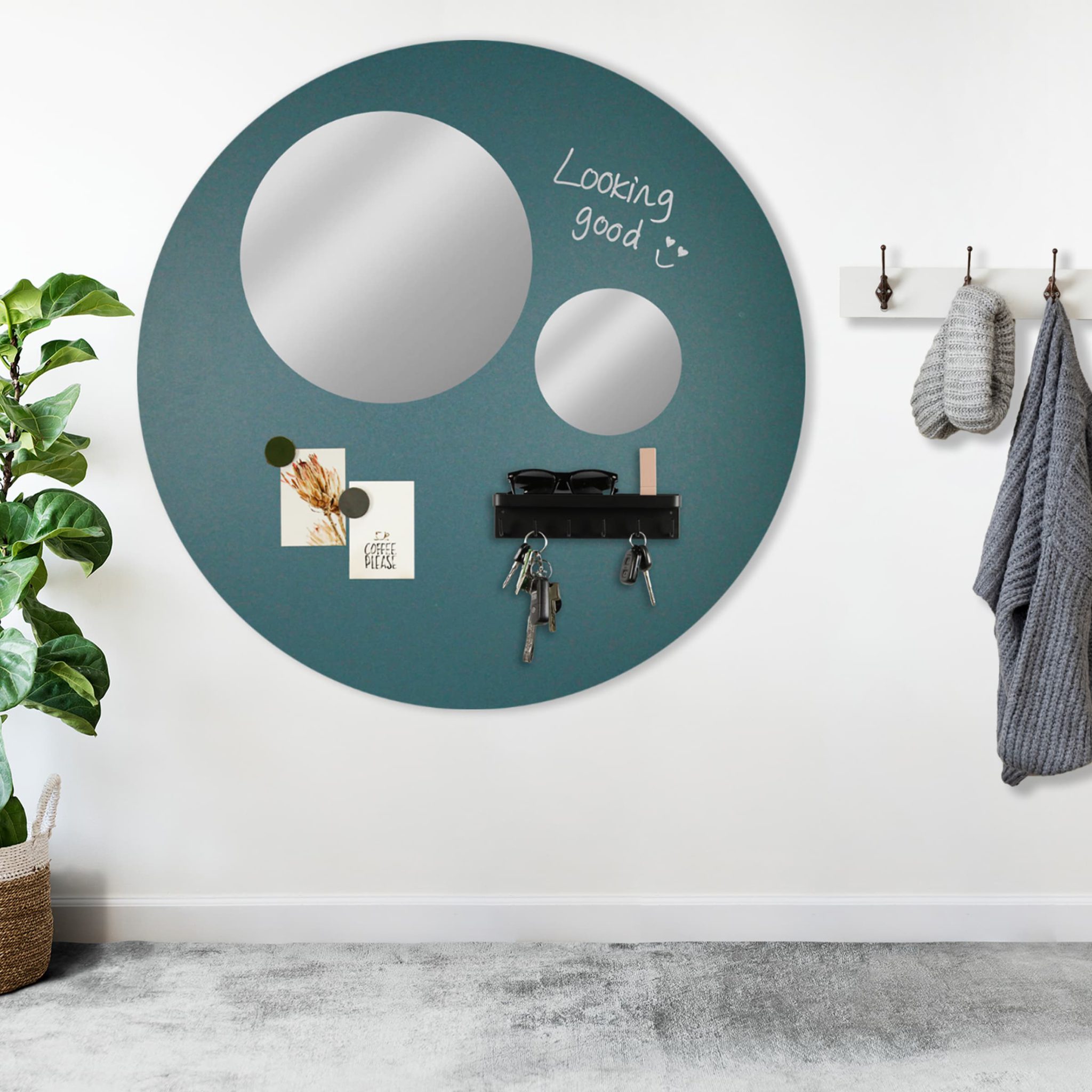 Magneet Krijtbord Nero 60x80 cm nodig? Krijtbord steigerhout