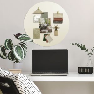 magneetborden rond beschrijfbaar offwhite