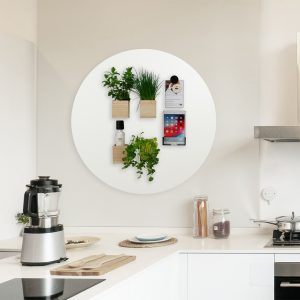mockup magneetbord rond beschrijfbaar wit 1