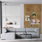 magneetbehang luxe - interieurdessin vintage goud