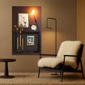 Design magneetbord - aubergine