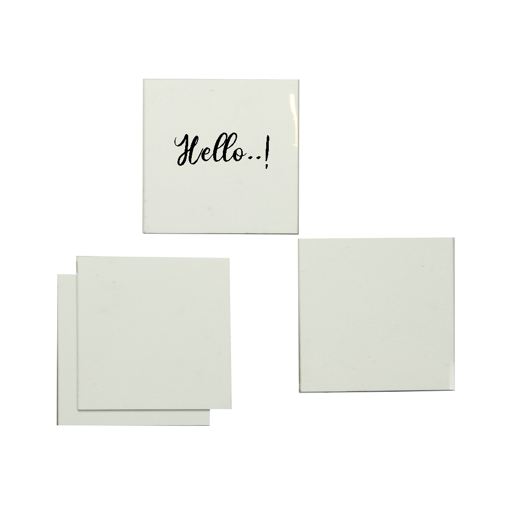 wees gegroet Opera Heerlijk Magnetische post-its 9x9 cm wit - Atelier Kamer26