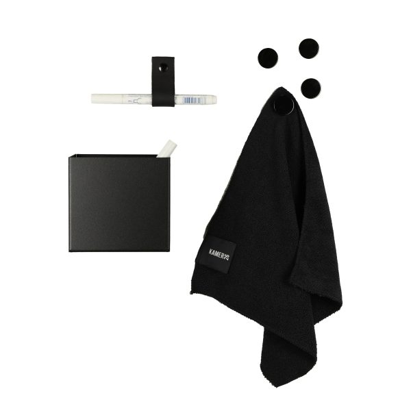 Set schrijven en schoonmaken black
