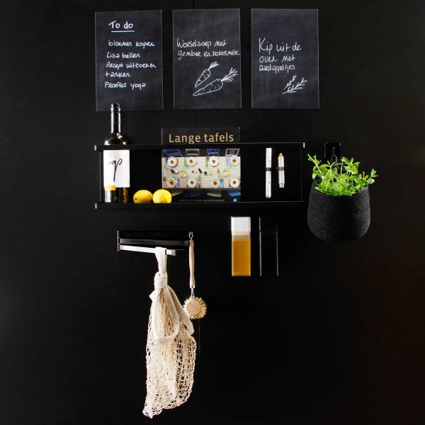 Styling-magnetische-handdoekhouder-zwart-1-1