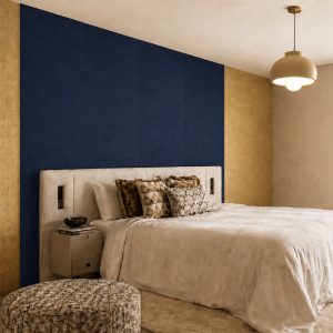 Vilt wandpaneel - nacht blauw