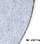 Viltpaneel rond - grijs gemeleerd