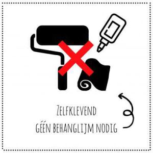 Zelfklevend-geen-behanglijm Zelfklevend-geen-behanglijm