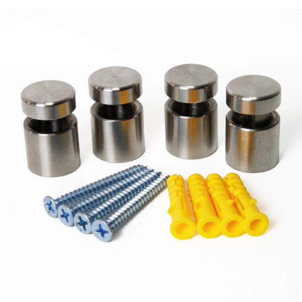 set zijgrip afstandhouders RVS