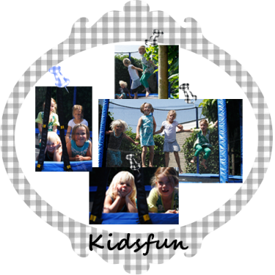 Trampoline in de tuin