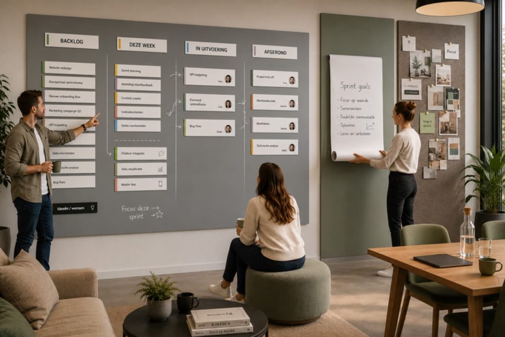 flowwall focuswall scrumkamer