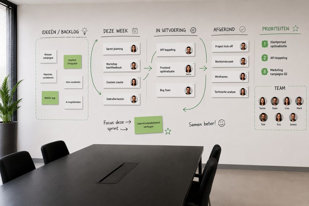 flowwall scrum sprintplanning wit