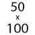 50 x 100 cm