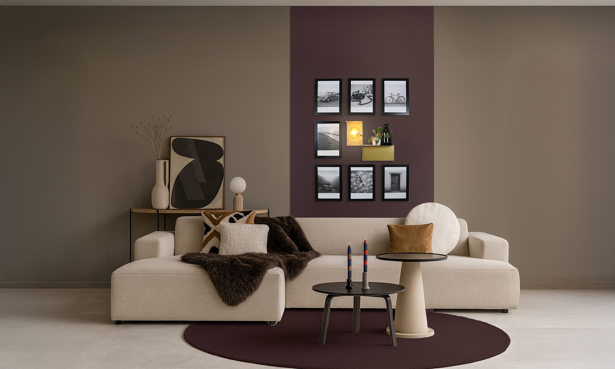 Magneetbehang dessin woonkamer