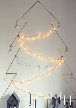 kerstboom muur