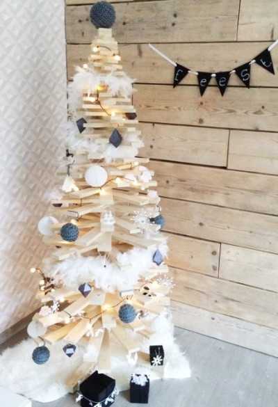 Kerstboom van hout